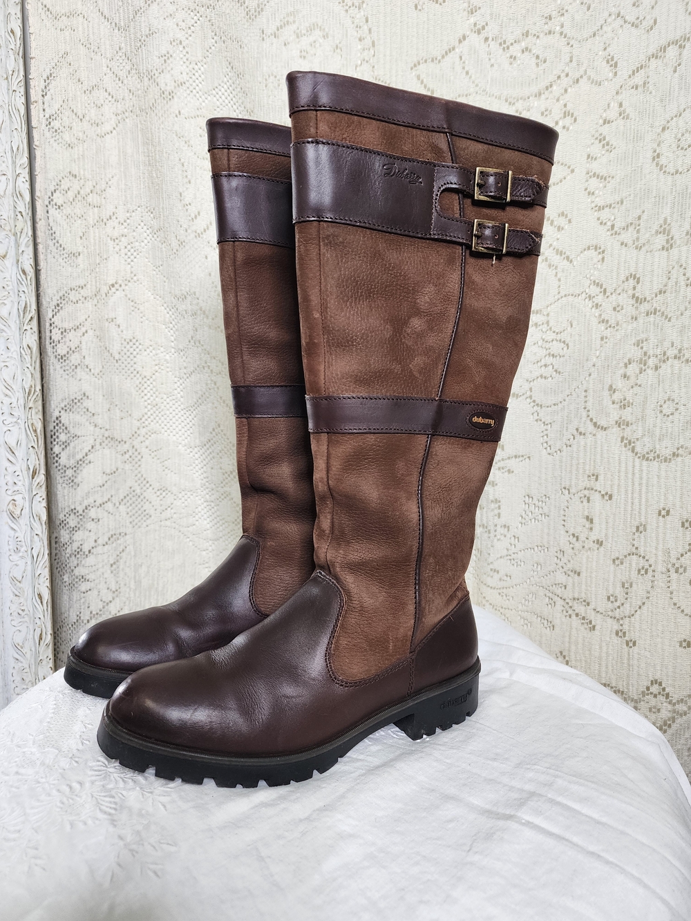 Dubarry of Ireland Women's Brown Leather Tall Riding Boots